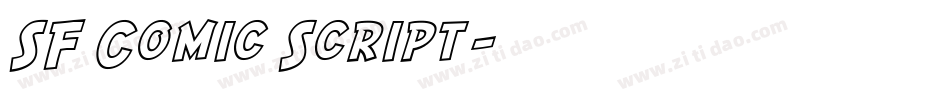 SF Comic Script字体转换